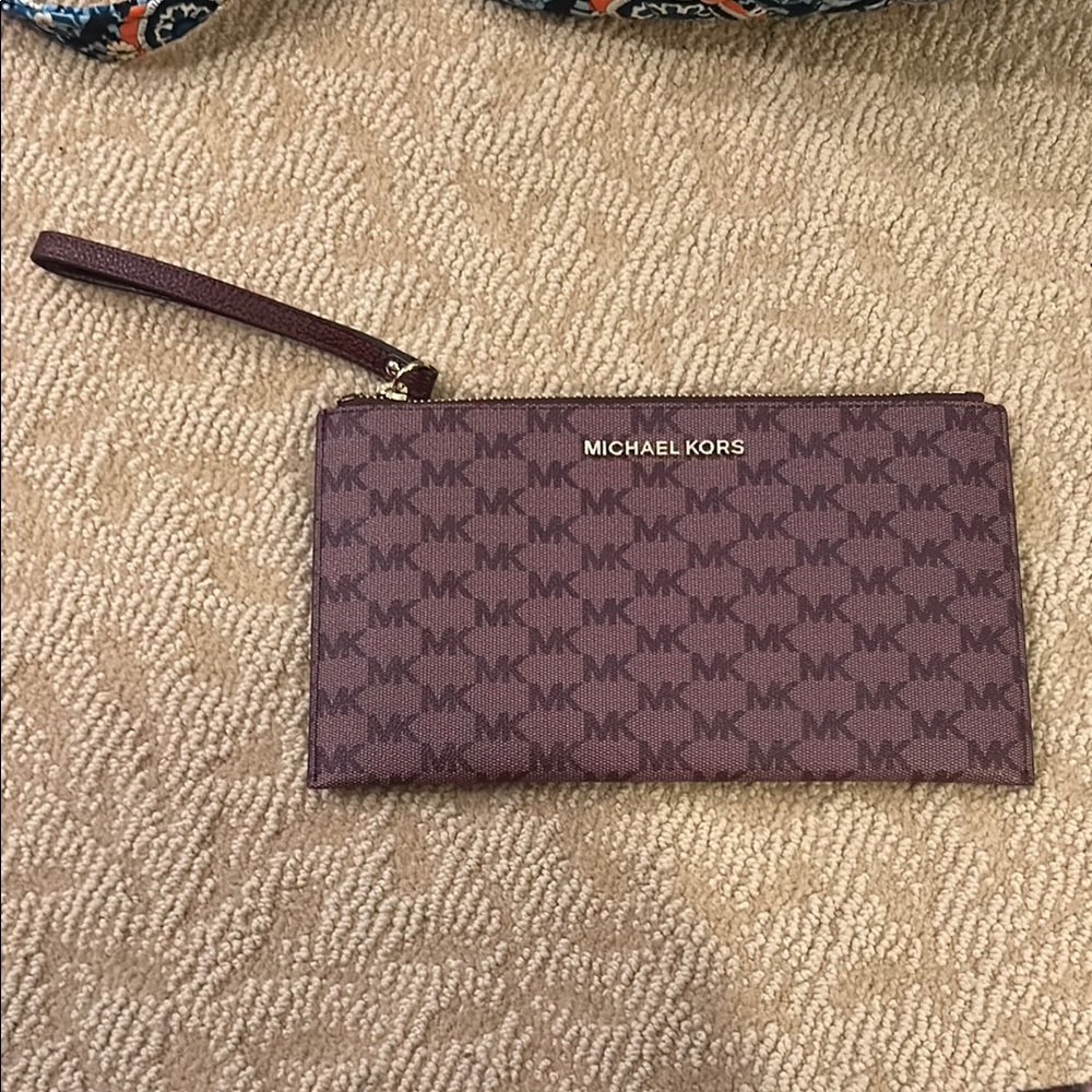Michael Kors Brown Wristlet